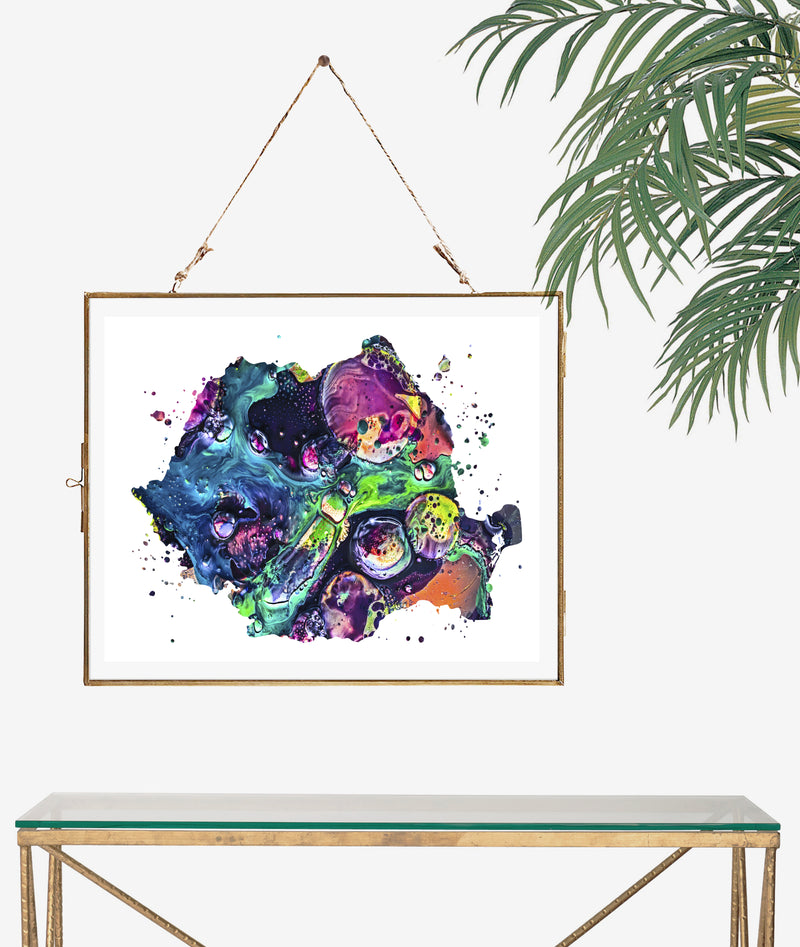 Romania Map Art Print - Unframed - Zuzi's