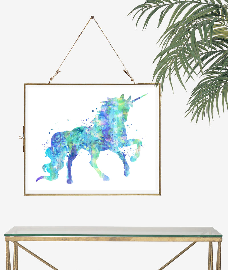 Watercolor Unicorn Art Print - Unframed - Zuzi's