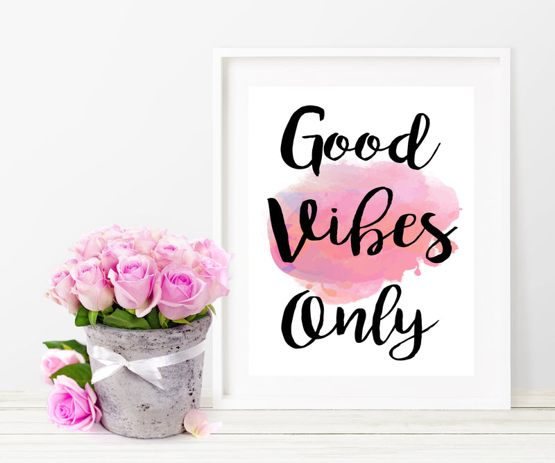 Good Vibes Only Art Print - Unframed - Zuzi's