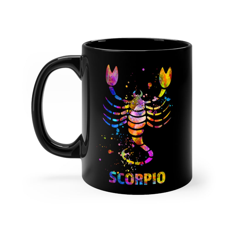 Scorpio Zodiac Sign Black Mug 11oz - Zuzi's