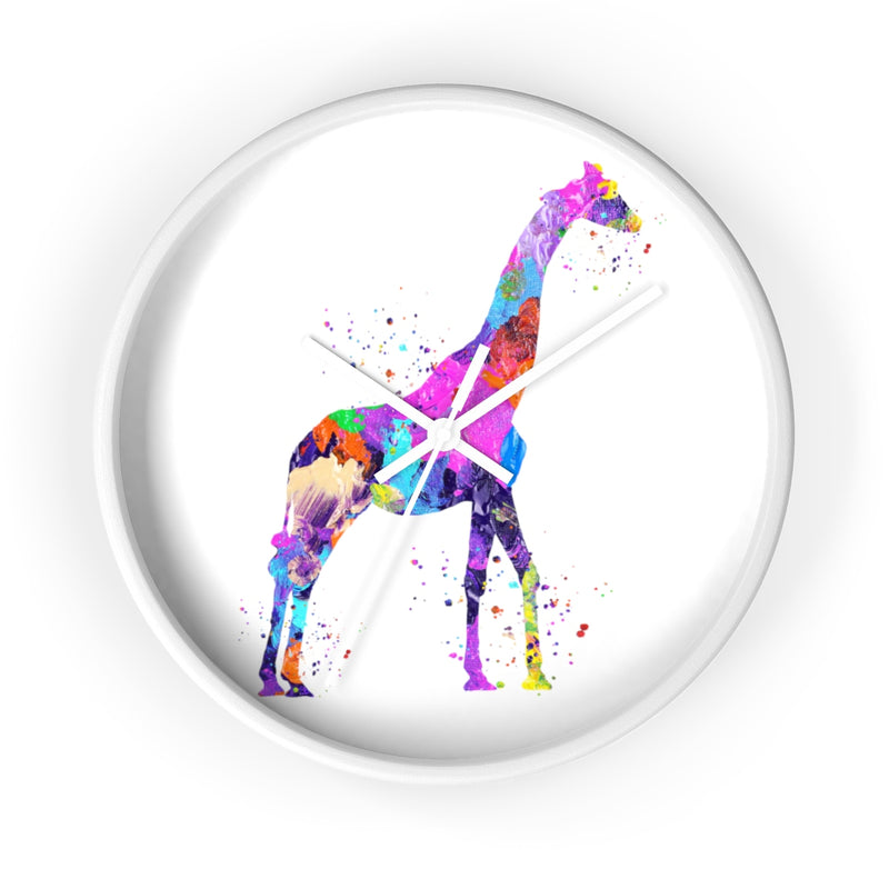 Watercolor Giraffe Wall Clock - Zuzi's