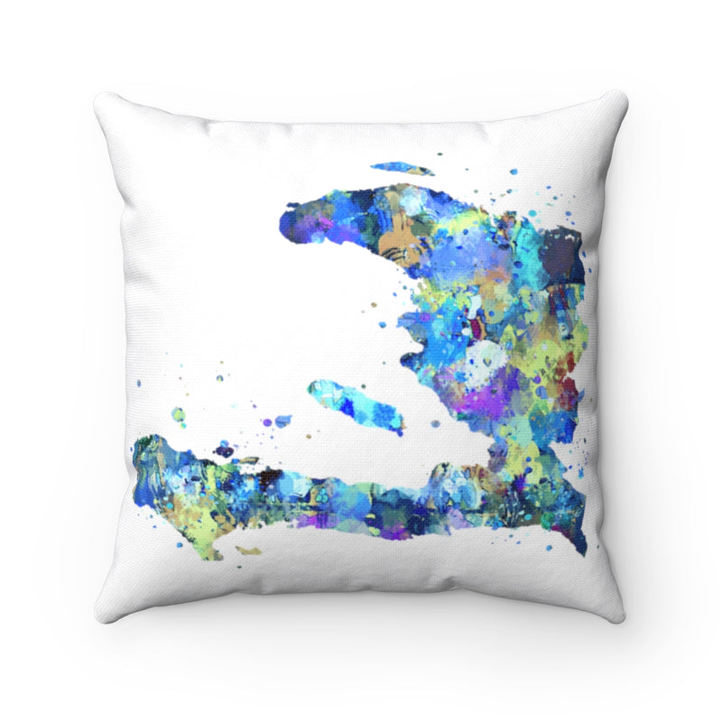 Haiti Map Square Pillow - Zuzi's