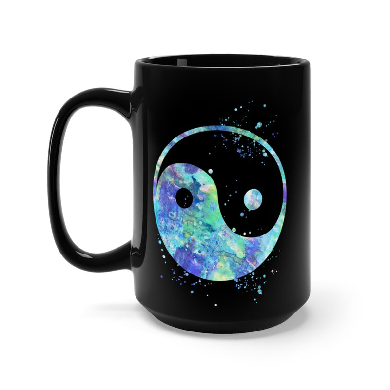 Yin Yang Black Mug 15oz - Zuzi's