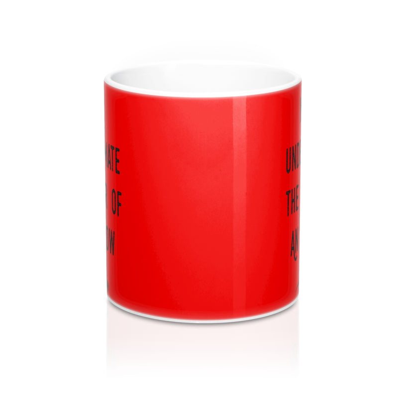 Never Underestimate The Power Of An Eyebrow Fashion  Quote Mug - Zuzi's