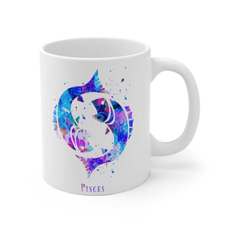 Pisces Zodiac Sign Mug - 11 oz, 15 oz - Zuzi's