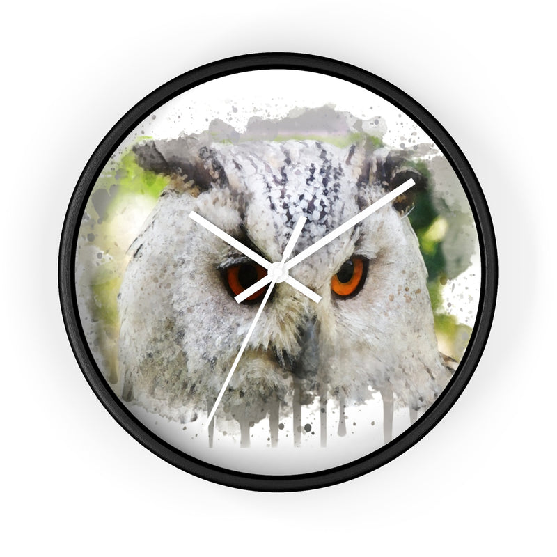 Watercolor Owl Wall Clock - Zuzi's