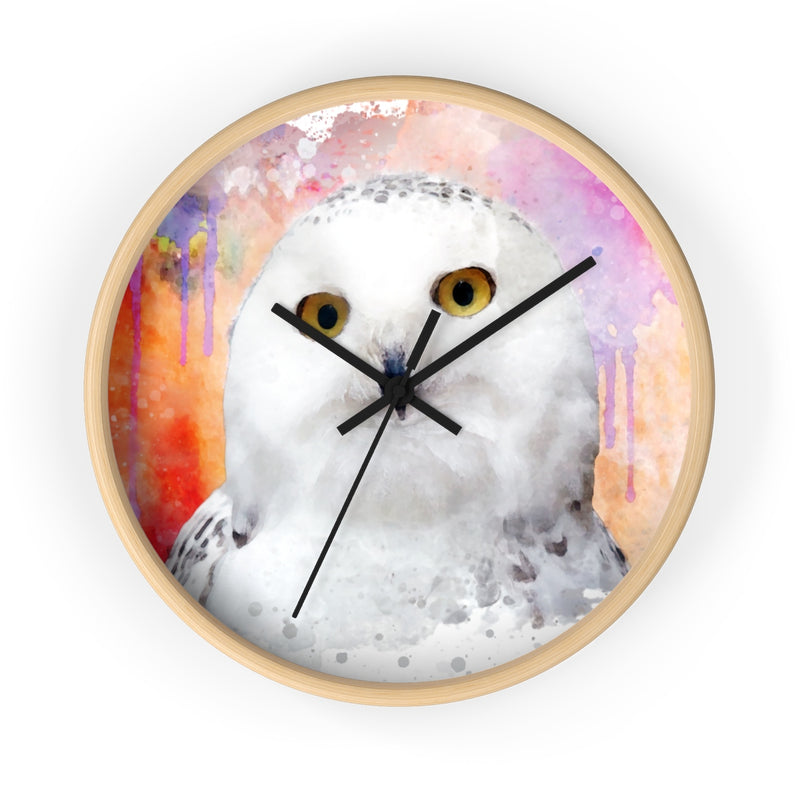 Watercolor Owl Wall Clock - Zuzi's