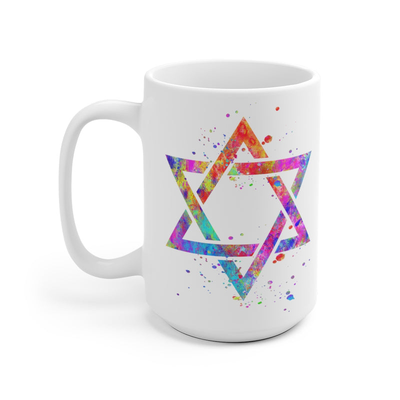 Star Of David Mug - 11 oz, 15 oz - Zuzi's