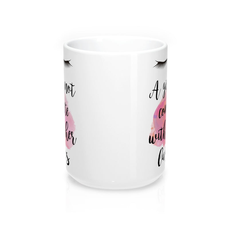A Girl Is Not Complete Without Her Lashes Quote Mug - Zuzi's