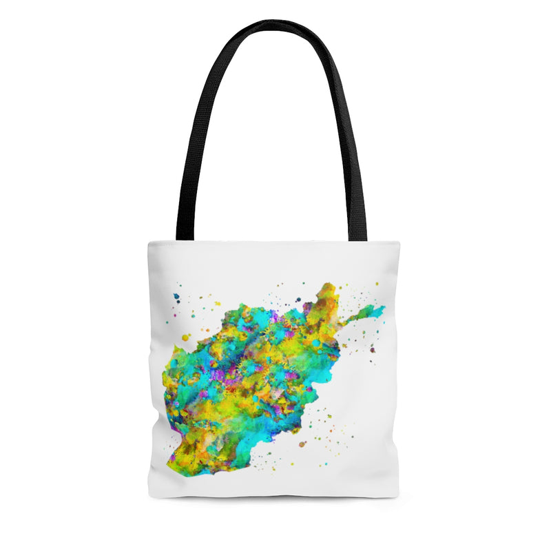 Watercolor Afghanistan Map Tote Bag - Zuzi's