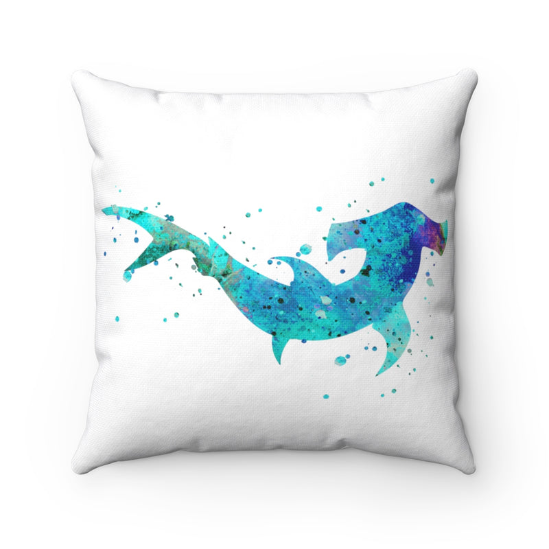 Colorful Hammerhead Shark  Square Pillow - Zuzi's