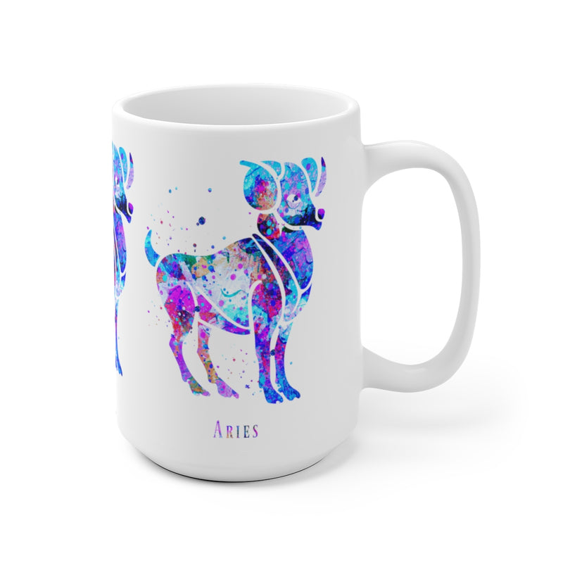 Aries Zodiac Sign Mug - 11 oz, 15 oz - Zuzi's