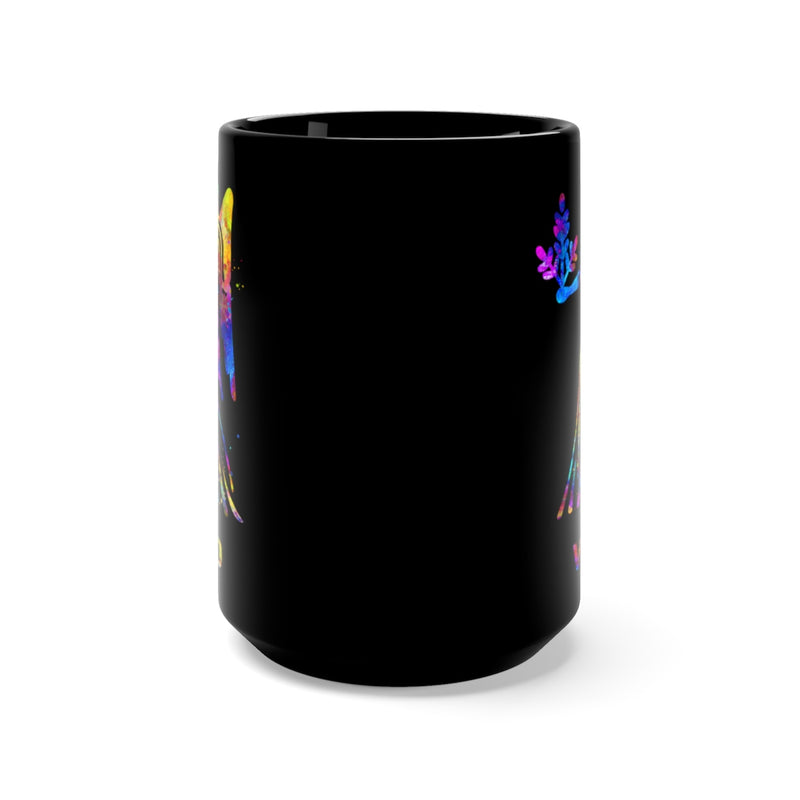 Virgo Zodiac Sign Black Mug 15oz - Zuzi's