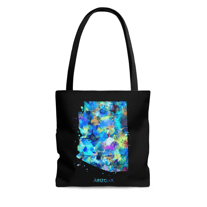 Watercolor Arizona  Map Tote Bag - Zuzi's