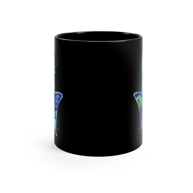Hamsa Hand Black Mug 11oz - Zuzi's