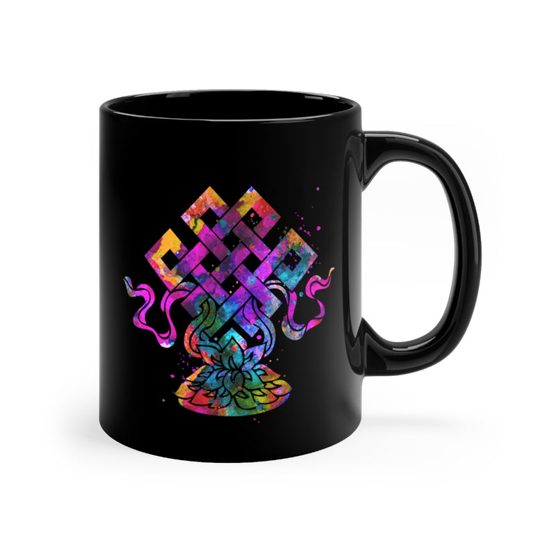 Eternal Knot  Black Mug 11oz - Zuzi's