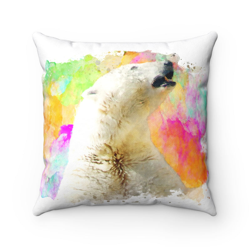 Polar Bear Square Pillow - Zuzi's