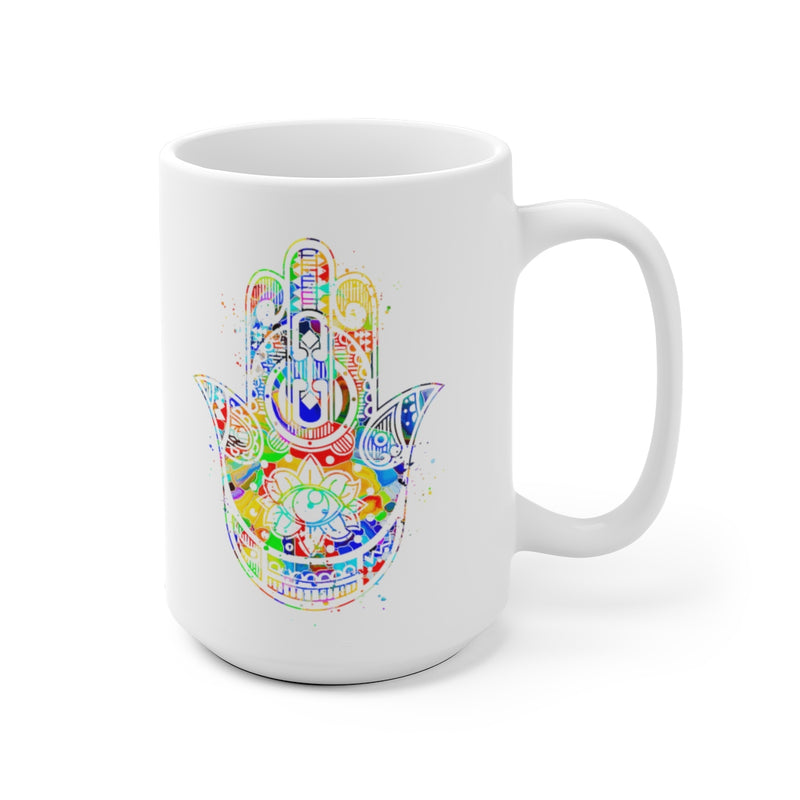 Hamsa Hand Mug - 11 oz, 15 oz - Zuzi's