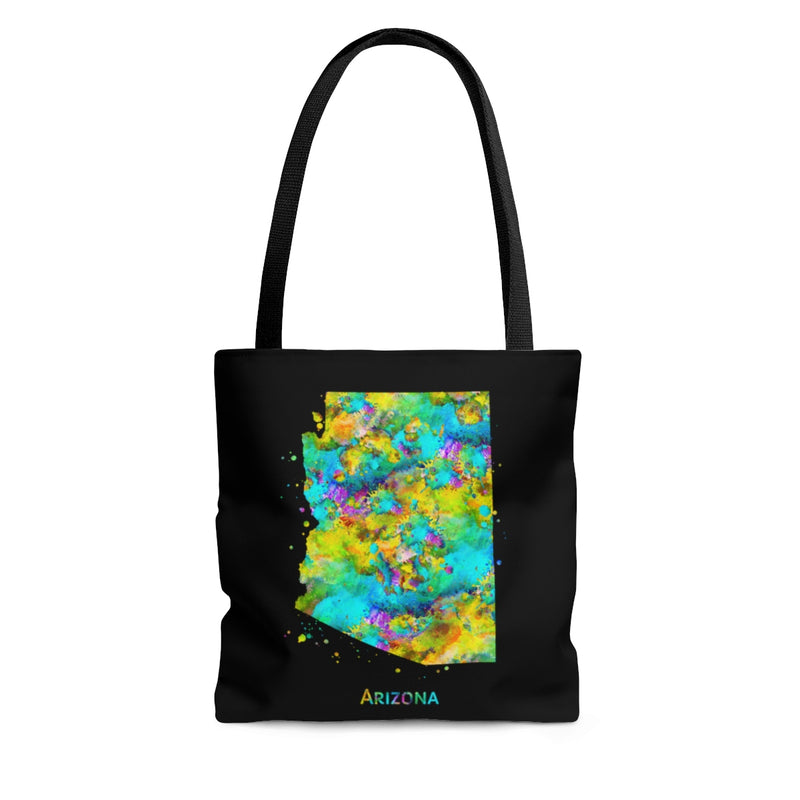 Watercolor Arizona  Map Tote Bag - Zuzi's