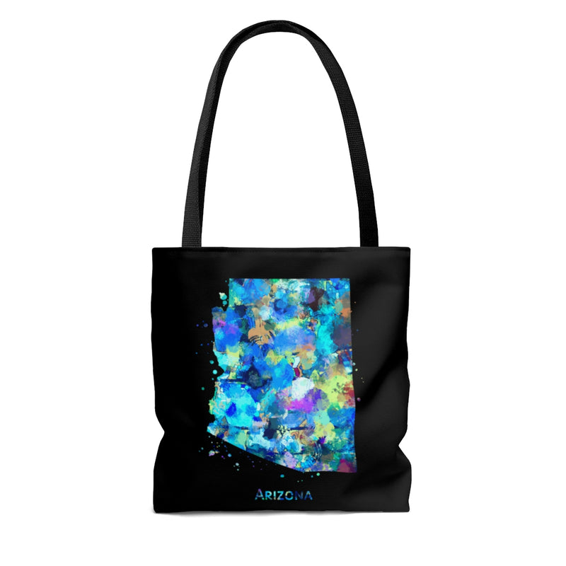 Watercolor Arizona  Map Tote Bag - Zuzi's