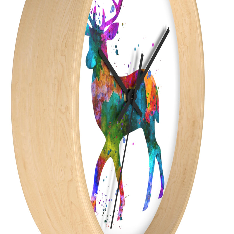 Watercolor Deer Wall Clock - Zuzi's