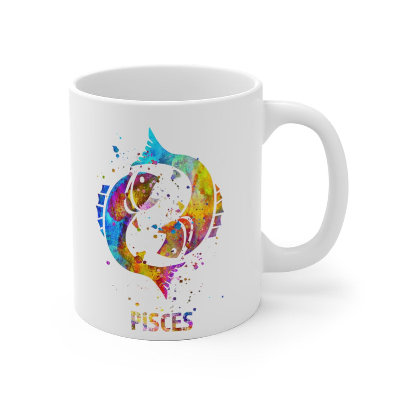 Pisces Zodiac Sign Mug - 11 oz, 15 oz - Zuzi's