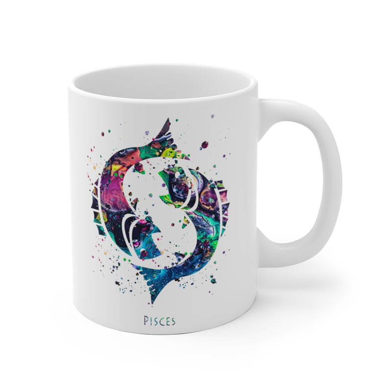 Pisces Zodiac Sign Mug - 11 oz, 15 oz - Zuzi's