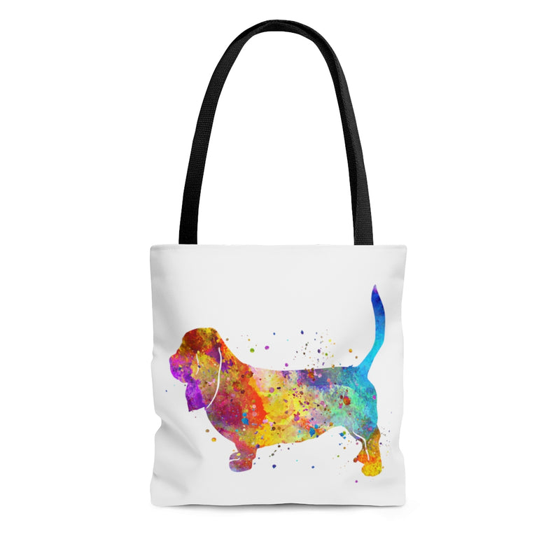 Watercolor Basset Hound Tote Bag - Zuzi's