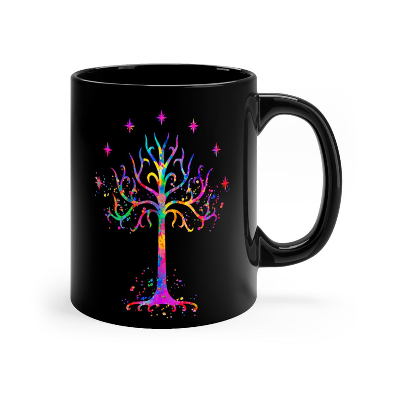 Tree Of Gondor Black Mug 11oz - Zuzi's