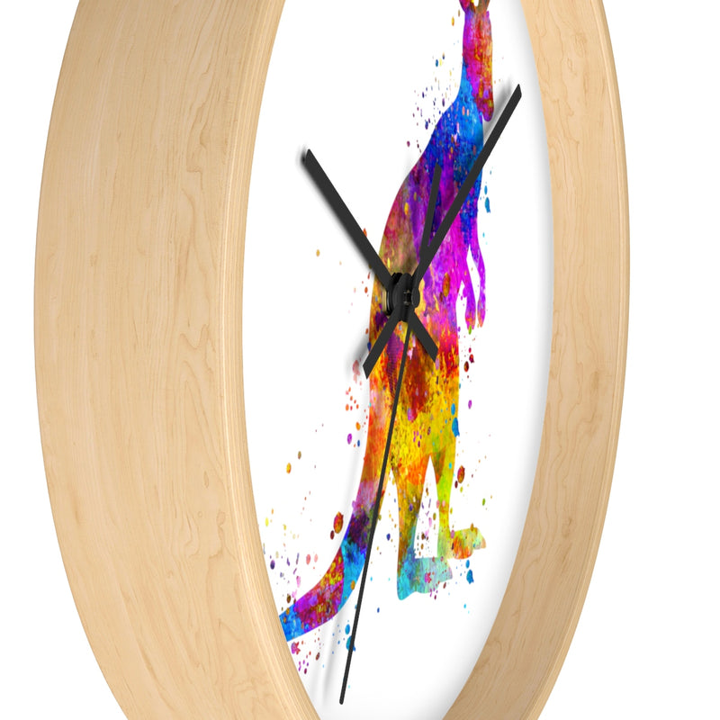 Watercolor Kangaroo Wall Clock - Zuzi's