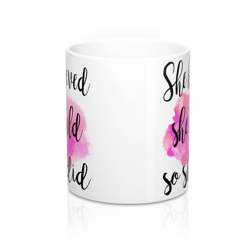 She believed she could so she did  Quote Mug - Zuzi's