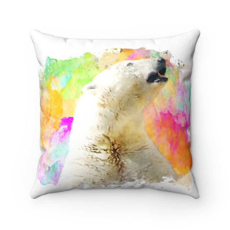Polar Bear Square Pillow - Zuzi's