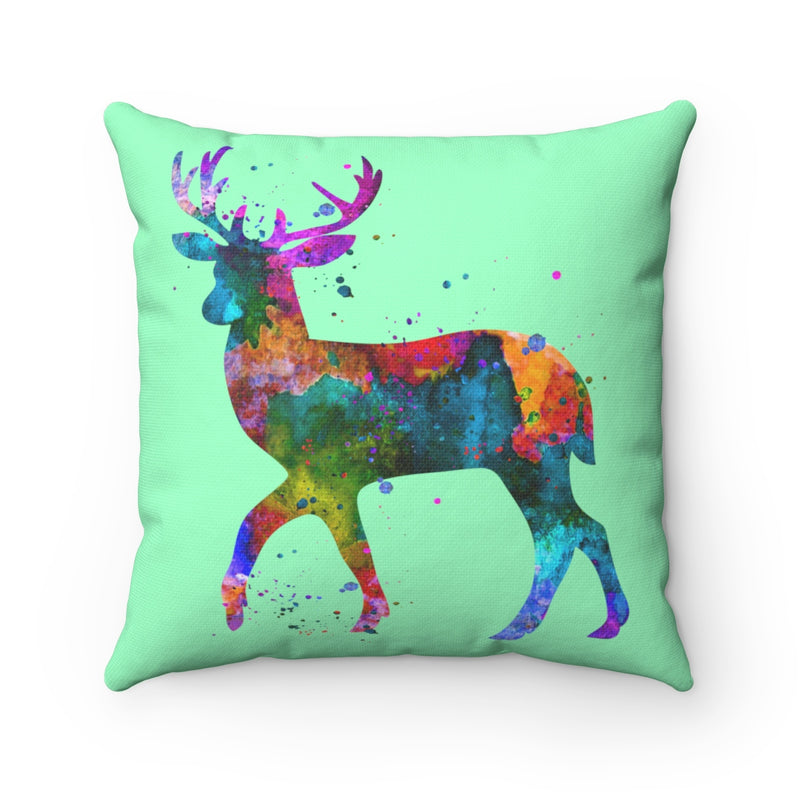 Watercolor Deer Square Pillow - Zuzi's