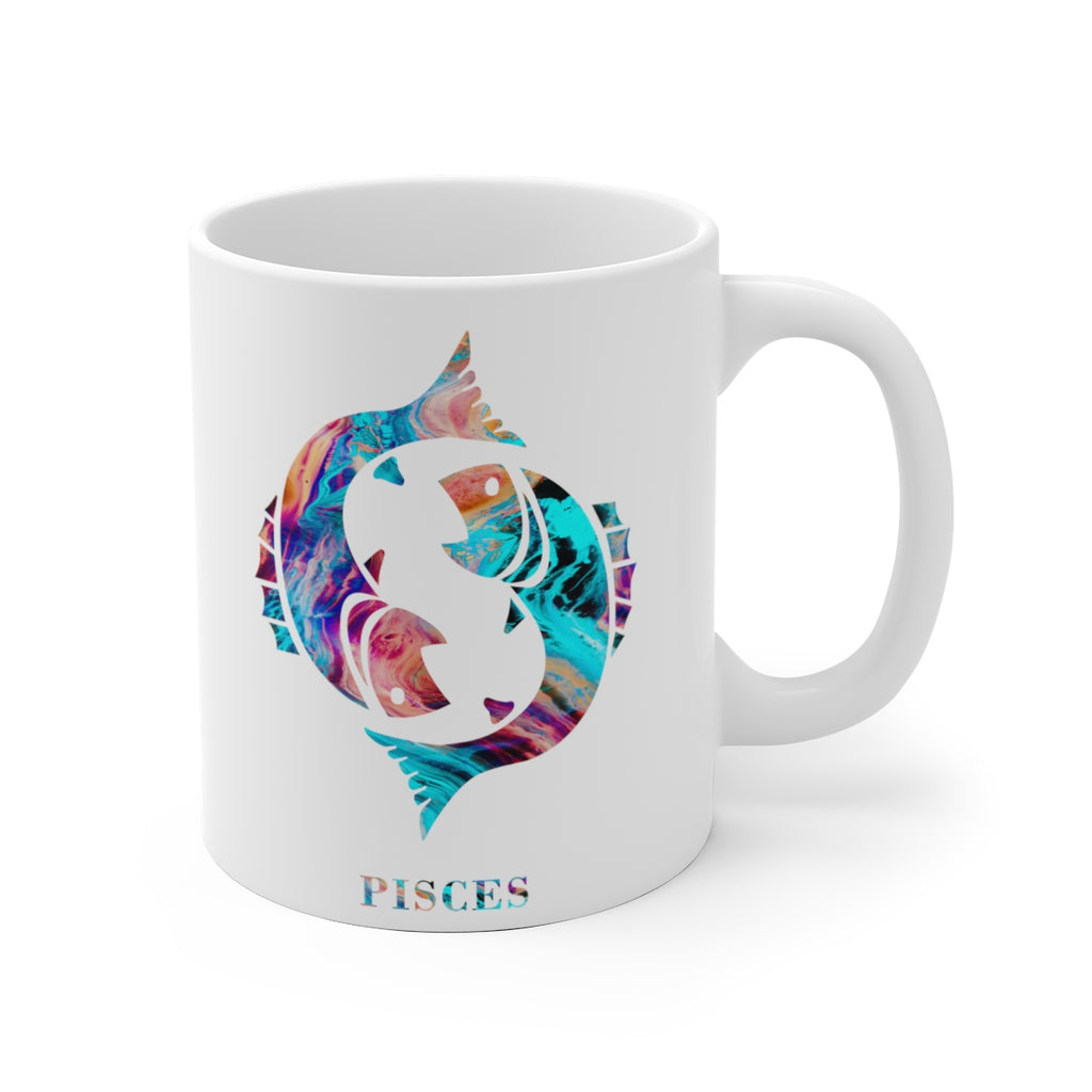 Pisces Zodiac Sign Mug - 11 oz, 15 oz - Zuzi's