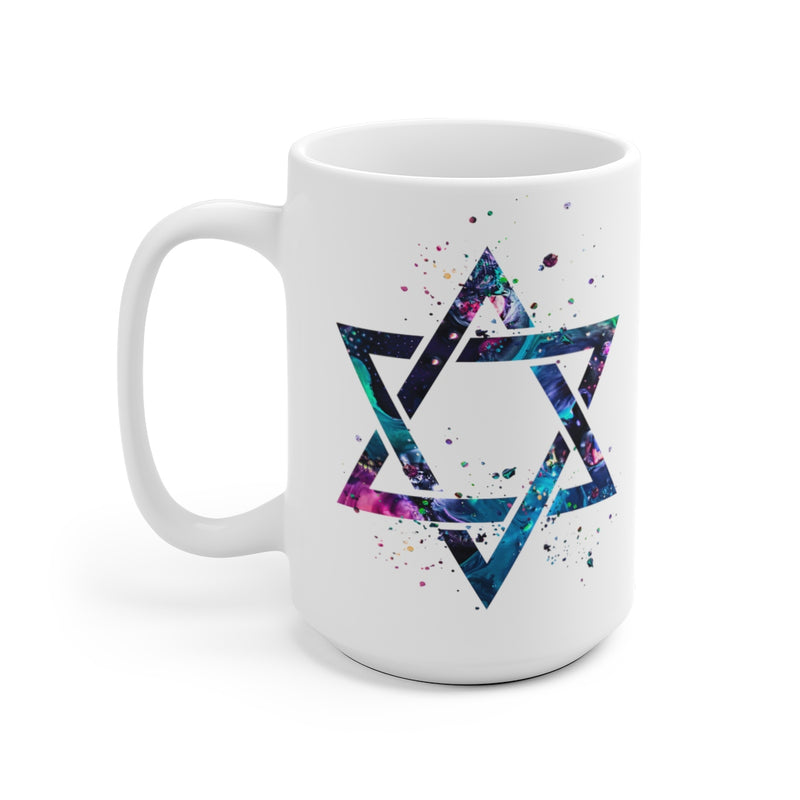 Star Of David Mug - 11 oz, 15 oz - Zuzi's