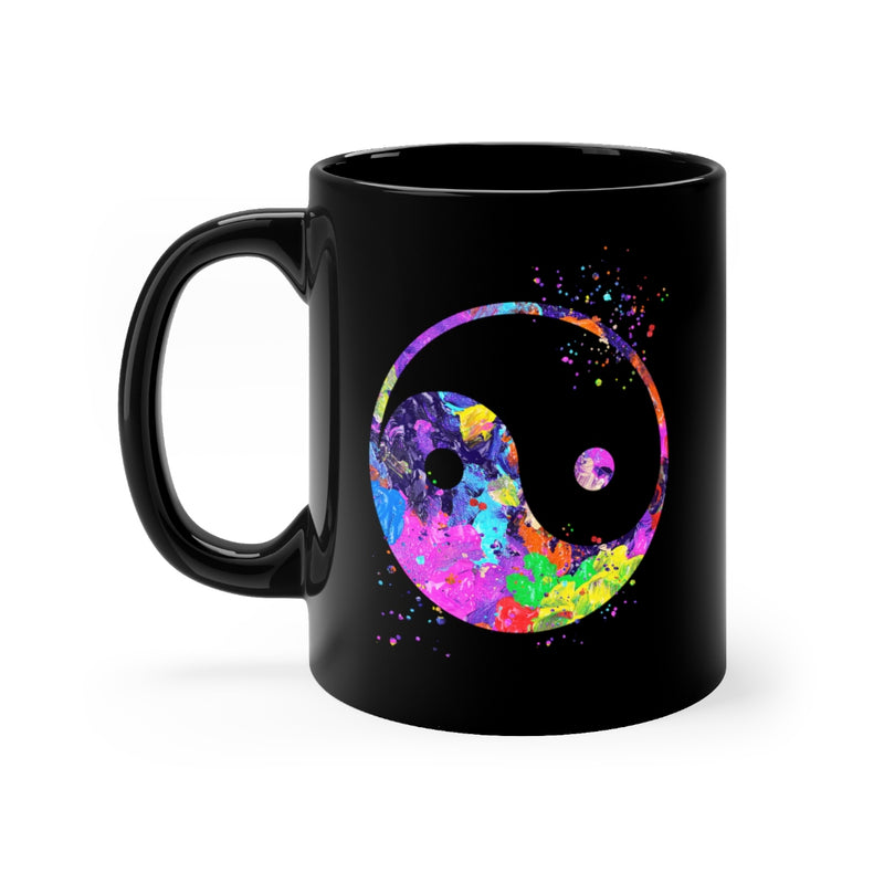 Yin Yang Black Mug 11oz - Zuzi's