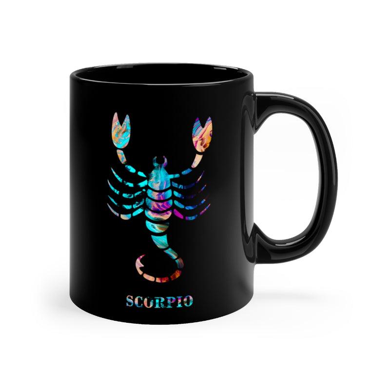 Scorpio Zodiac Sign Black Mug 11oz - Zuzi's