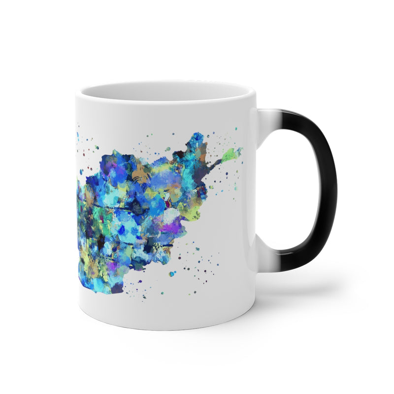 Afghanistan Map Color Changing Mug - Zuzi's