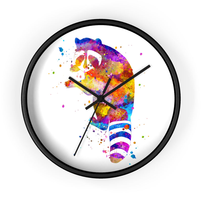 Watercolor Raccoon Wall Clock - Zuzi's