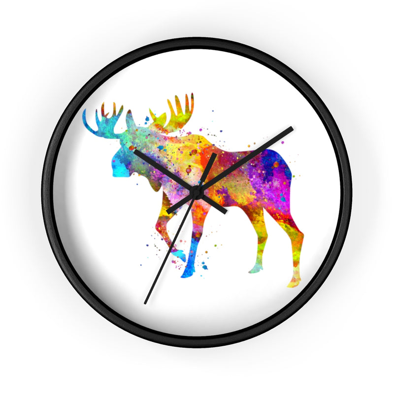 Watercolor Moose Wall Clock - Zuzi's