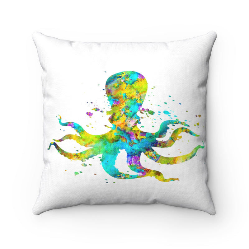 Colorful Octupus Square Pillow - Zuzi's