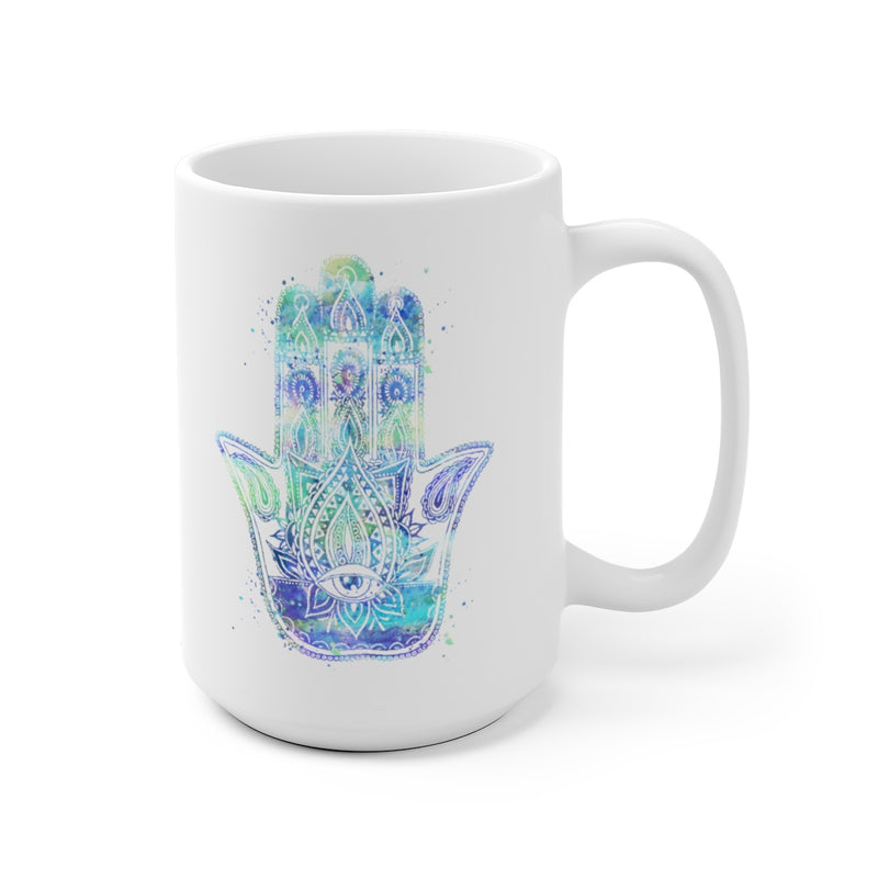 Hamsa Hand Mug - 11 oz, 15 oz - Zuzi's
