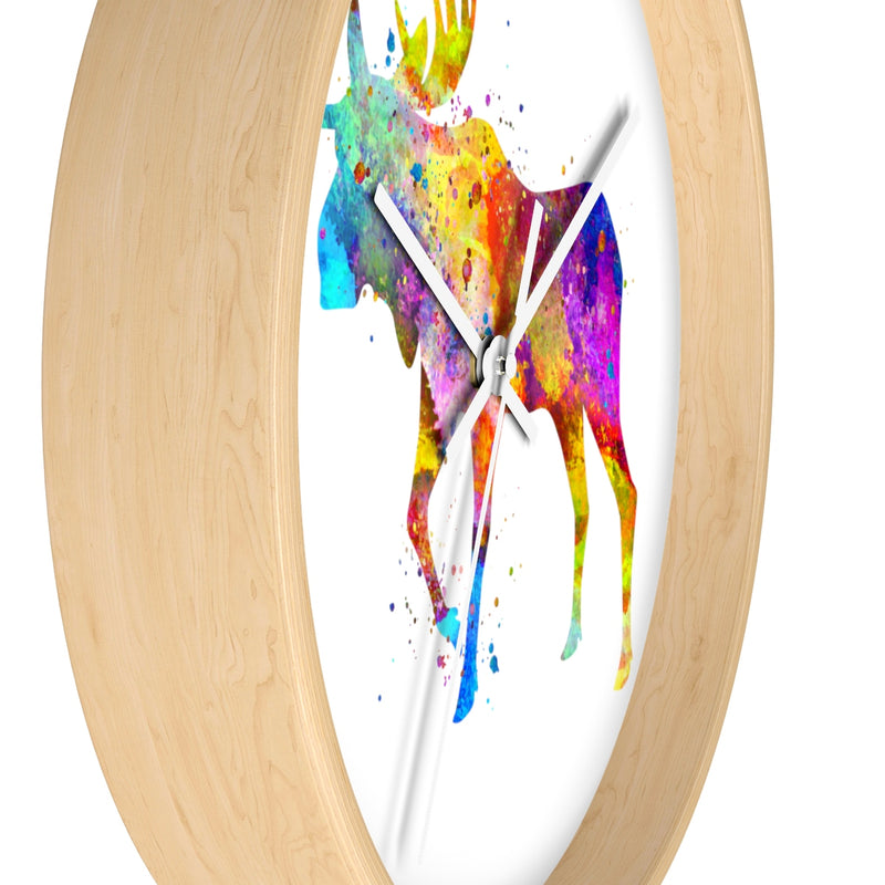 Watercolor Moose Wall Clock - Zuzi's