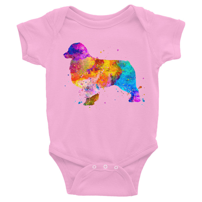 Watercolor Australian Shepherd Infant Bodysuit - Zuzi's