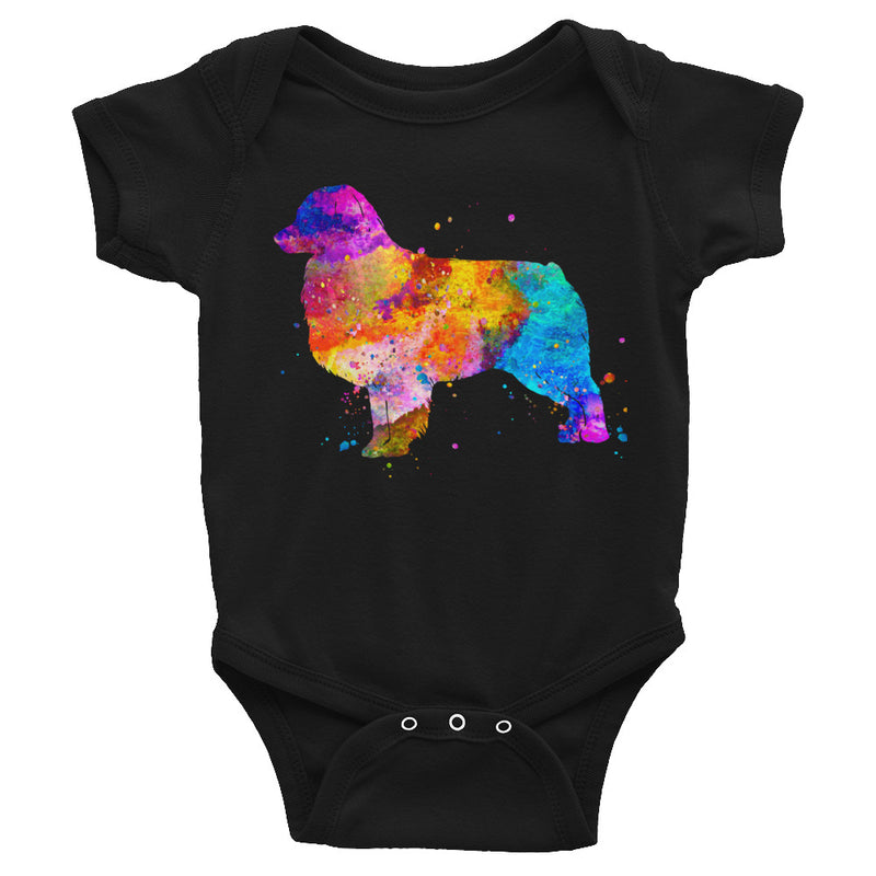 Watercolor Australian Shepherd Infant Bodysuit - Zuzi's