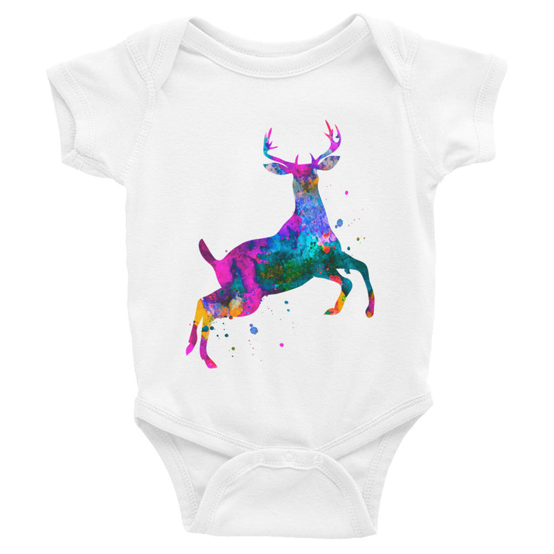 Watercolor Deer Infant Bodysuit - Zuzi's