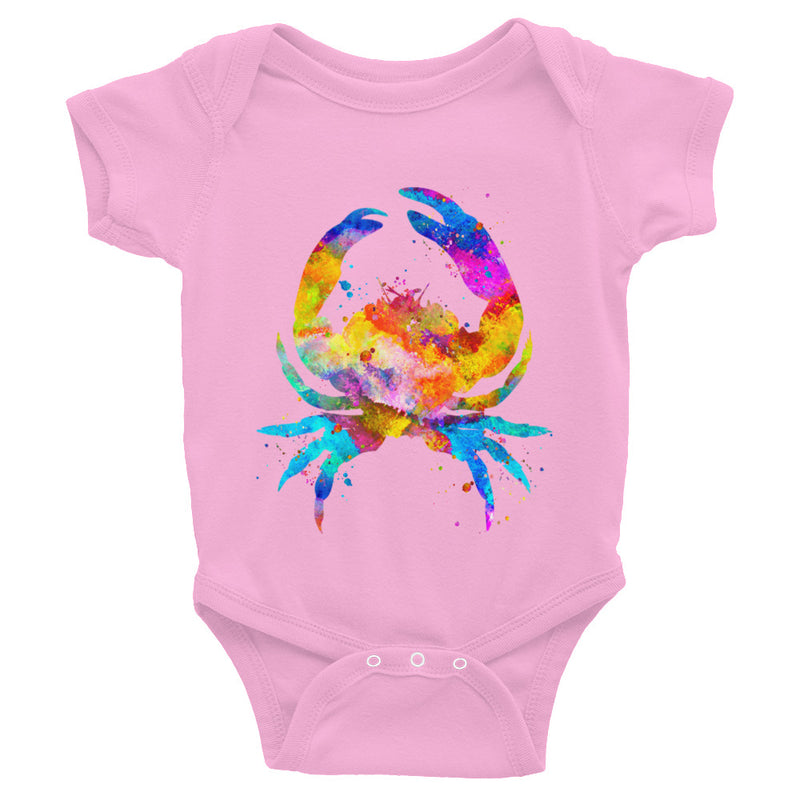 Watercolor Crab Infant Bodysuit - Zuzi's