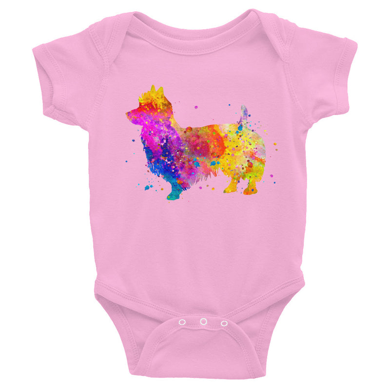 Watercolor Australian Terrier Infant Bodysuit - Zuzi's