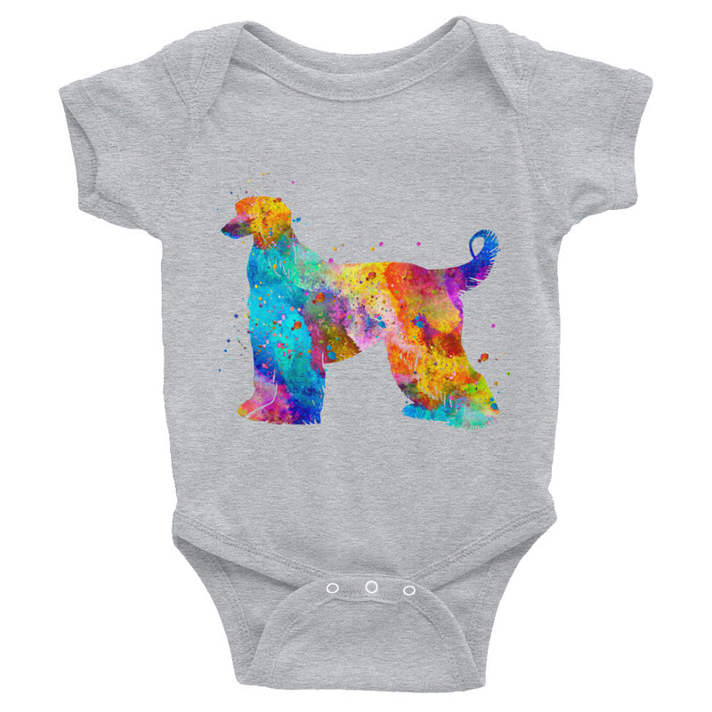 Watercolor Afghan Hound Infant Bodysuit - Zuzi's