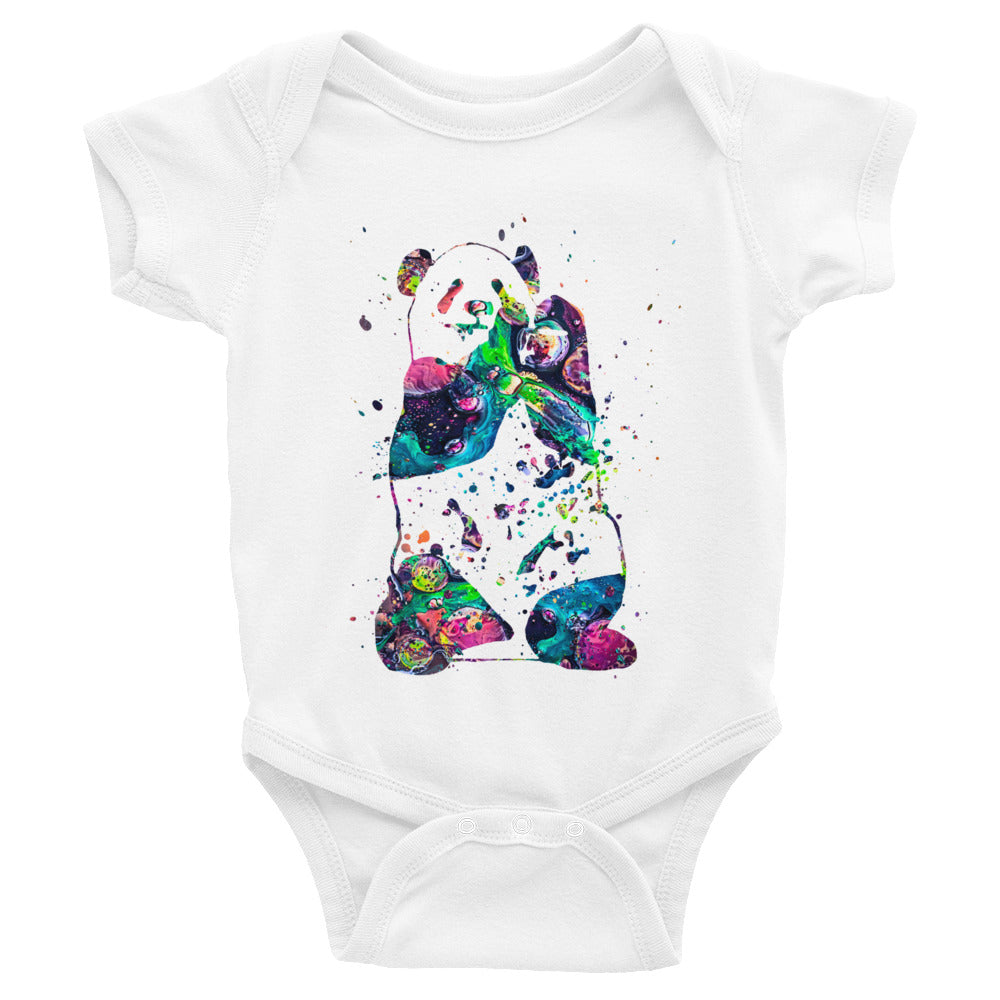 Watercolor Panda Infant Bodysuit - Zuzi's